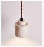 Elemental Travertine Mini Pendant Light in Natural Stone
