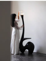 Elero Sculptural Floor Lamp – Modern Art Deco Lighting for Living Spaces