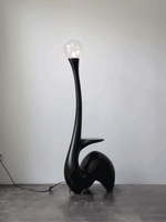 Elero Sculptural Floor Lamp – Modern Art Deco Lighting for Living Spaces