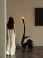 Elero Sculptural Floor Lamp – Modern Art Deco Lighting for Living Spaces