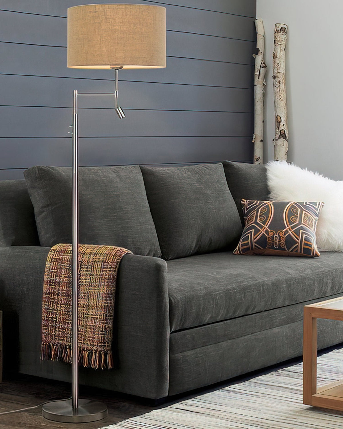 Elgin Fabric Floor Lamp