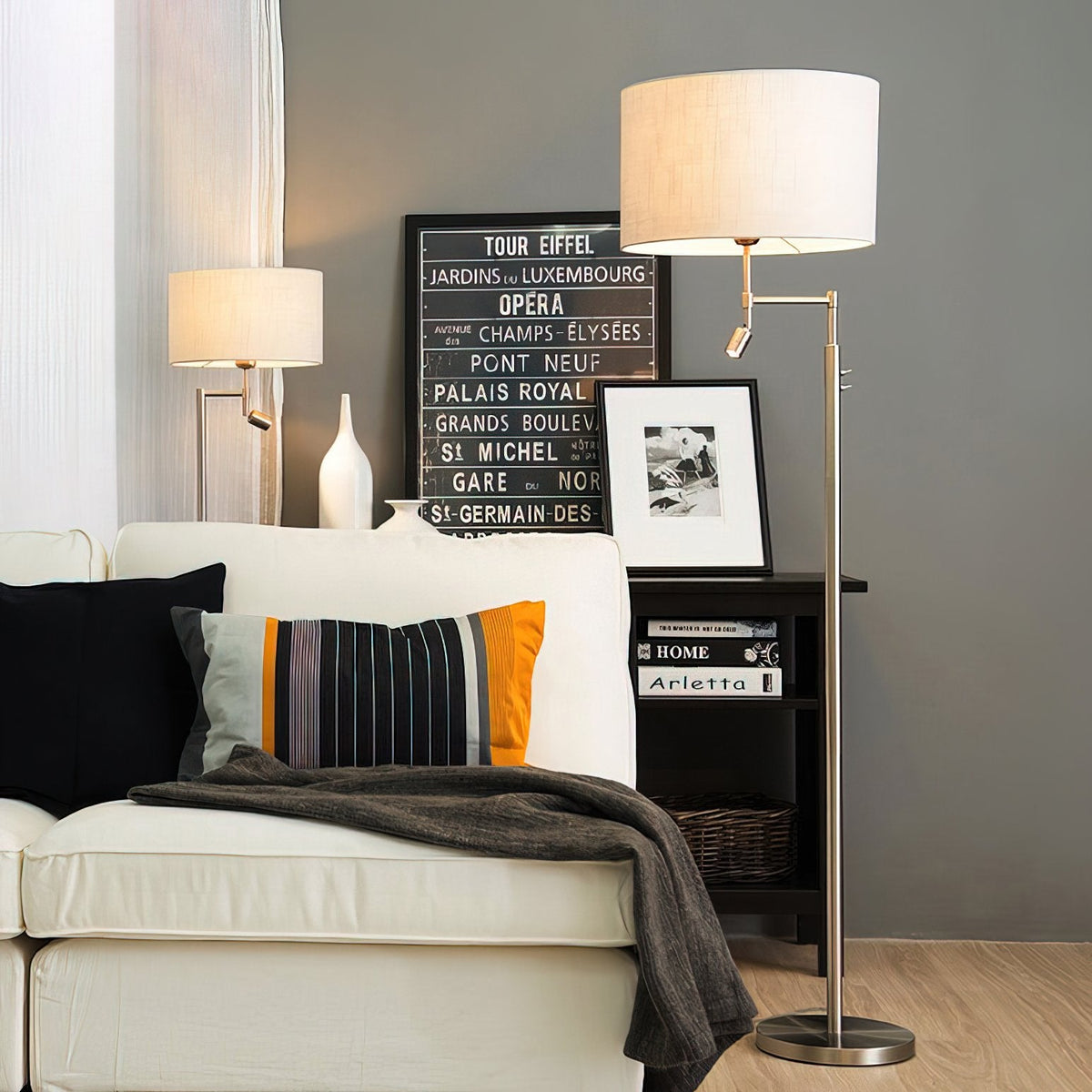 Elgin Fabric Floor Lamp