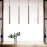 Elian Pendant Light in Yellow Travertine | Modern Minimalist Hanging Lamp
