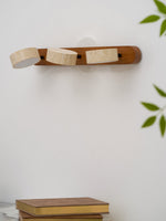 Travertine Duo Wall Sconce — Natural Stone LED Wall Light