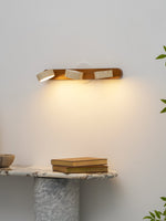 Travertine Duo Wall Sconce — Natural Stone LED Wall Light
