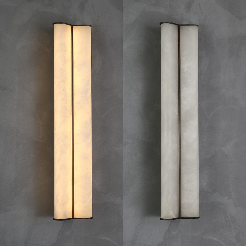 Elion Twin Alabaster Wall Sconce — Modern LED Wall Light