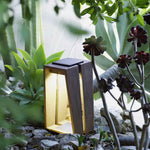 Elira Solar Bollard Light – Modern Outdoor Path Lighting in Matte Black