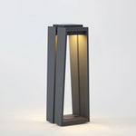 Elira Solar Bollard Light – Modern Outdoor Path Lighting in Matte Black
