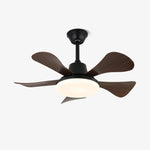 Eliza Contemporary Ceiling Fan Light with Integrated LED and Remote