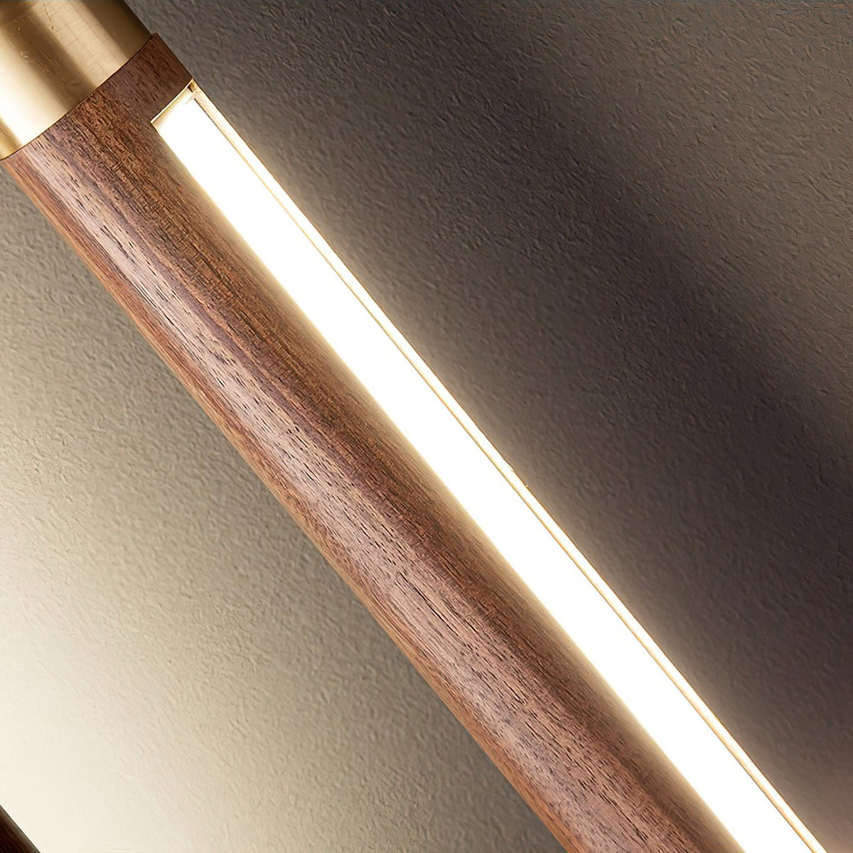 Elksdut Modern Walnut Wood LED Pendant Light for Kitchen Island and Dining Room