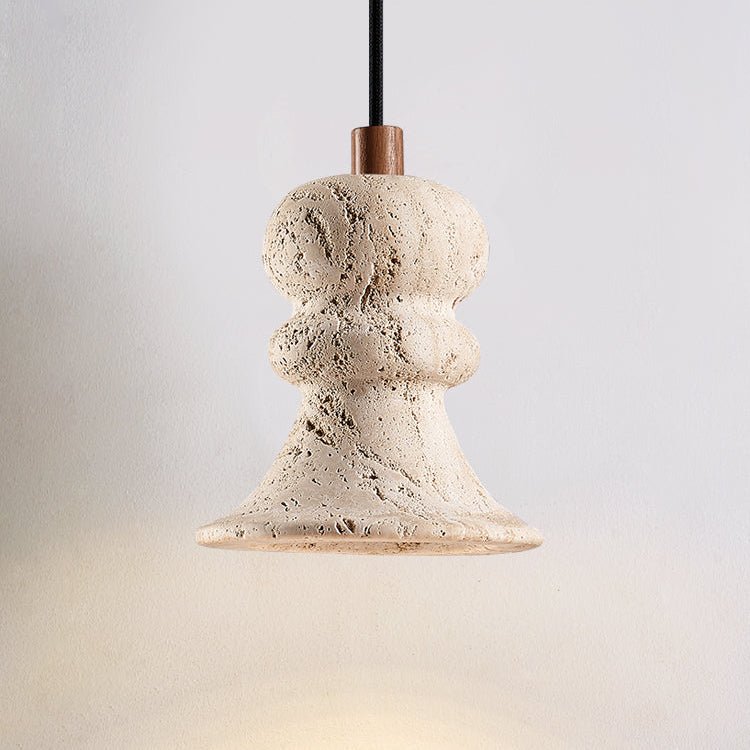 Ellian Travertine Pendant Light – Sculptural Modern Hanging Lamp for Dining & Kitchen