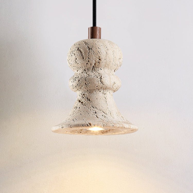 Ellian Travertine Pendant Light – Sculptural Modern Hanging Lamp for Dining & Kitchen