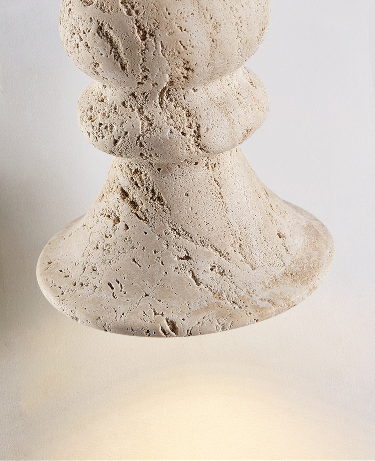 Ellian Travertine Pendant Light – Sculptural Modern Hanging Lamp for Dining & Kitchen