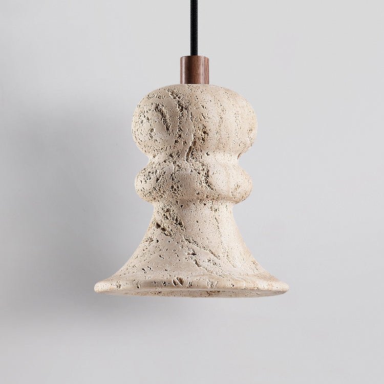 Ellian Travertine Pendant Light – Sculptural Modern Hanging Lamp for Dining & Kitchen