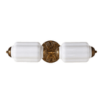Elliot Brass and Glass Wall Sconce for Modern Interiors