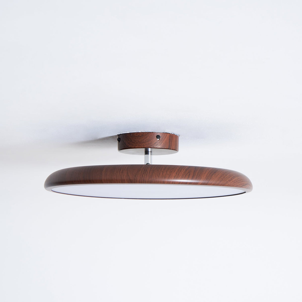 Lola Wood Grain Adjustable Ceiling Light – Modern LED Flush Mount