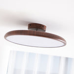 Lola Wood Grain Adjustable Ceiling Light – Modern LED Flush Mount