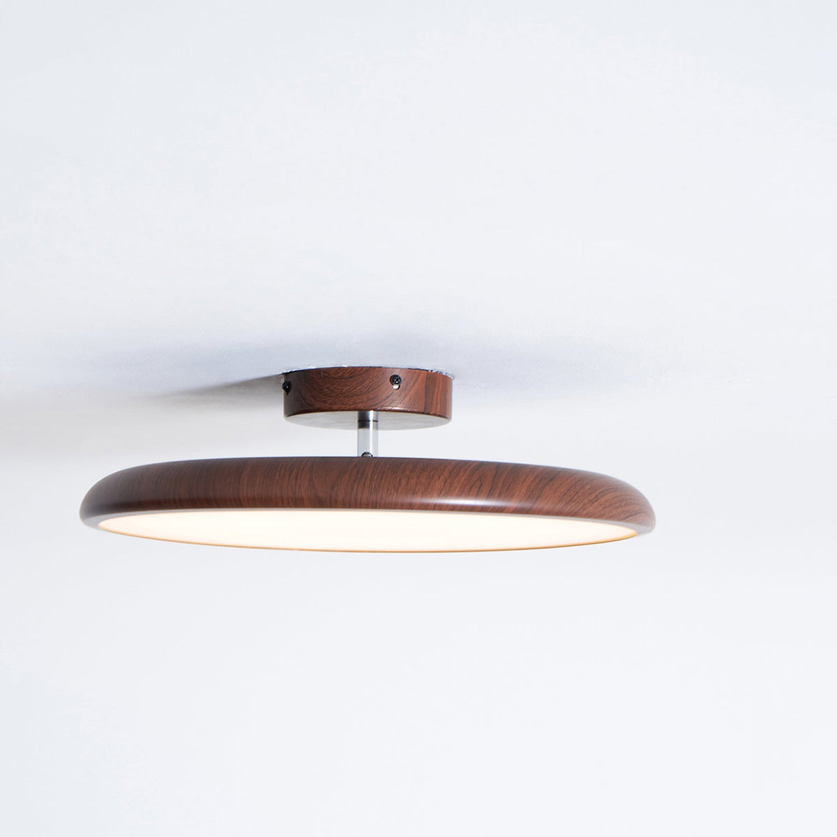 Lola Wood Grain Adjustable Ceiling Light – Modern LED Flush Mount