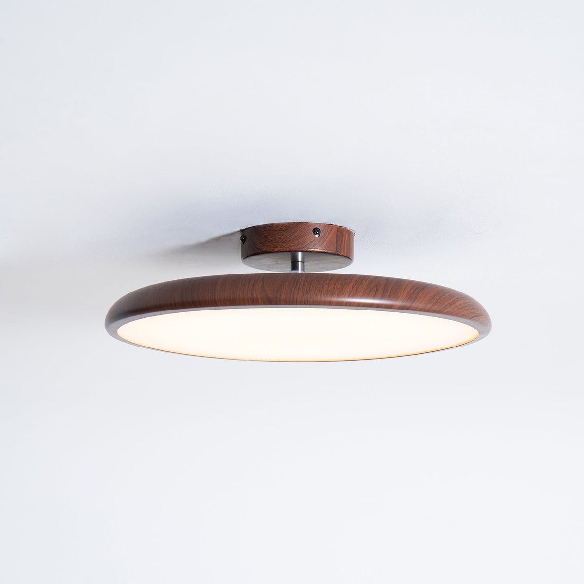 Lola Wood Grain Adjustable Ceiling Light – Modern LED Flush Mount