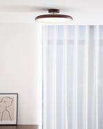 Lola Wood Grain Adjustable Ceiling Light – Modern LED Flush Mount