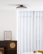 Lola Wood Grain Adjustable Ceiling Light – Modern LED Flush Mount