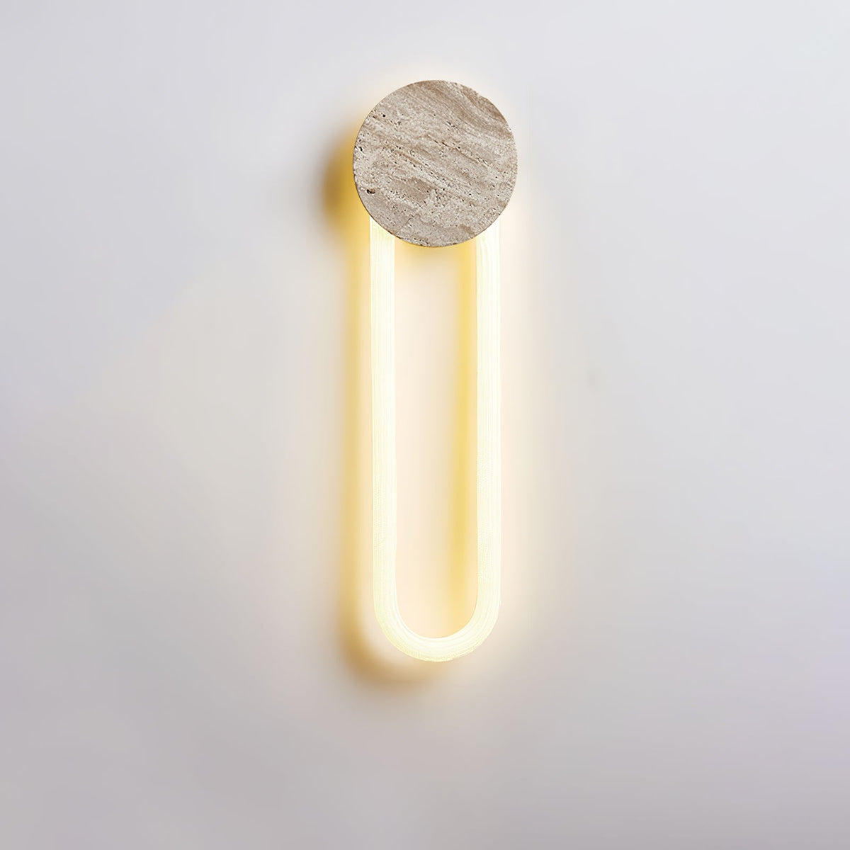 Eloen Travertine LED Wall Sconce – Modern Minimalist Stone Light