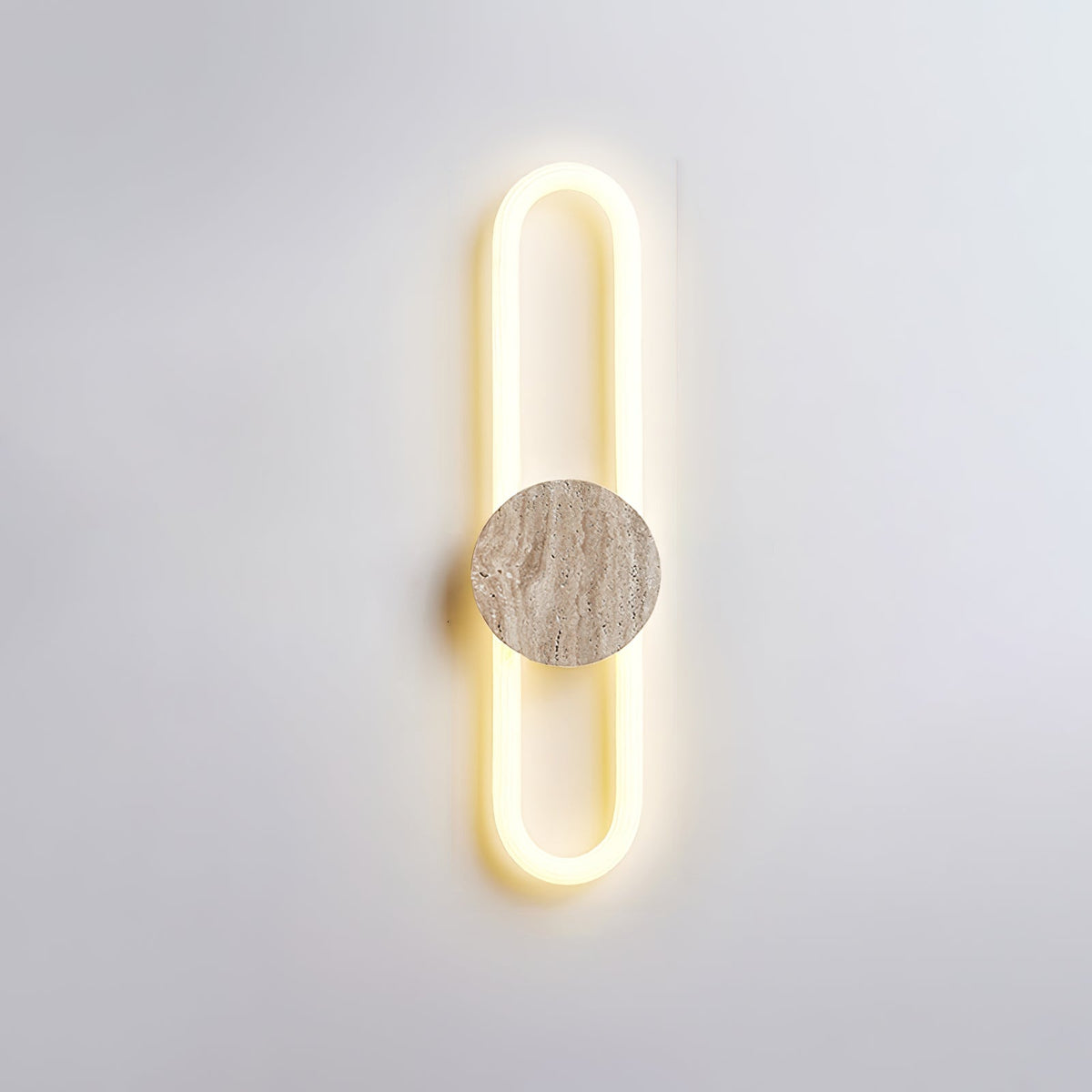 Eloen Travertine LED Wall Sconce – Modern Minimalist Stone Light