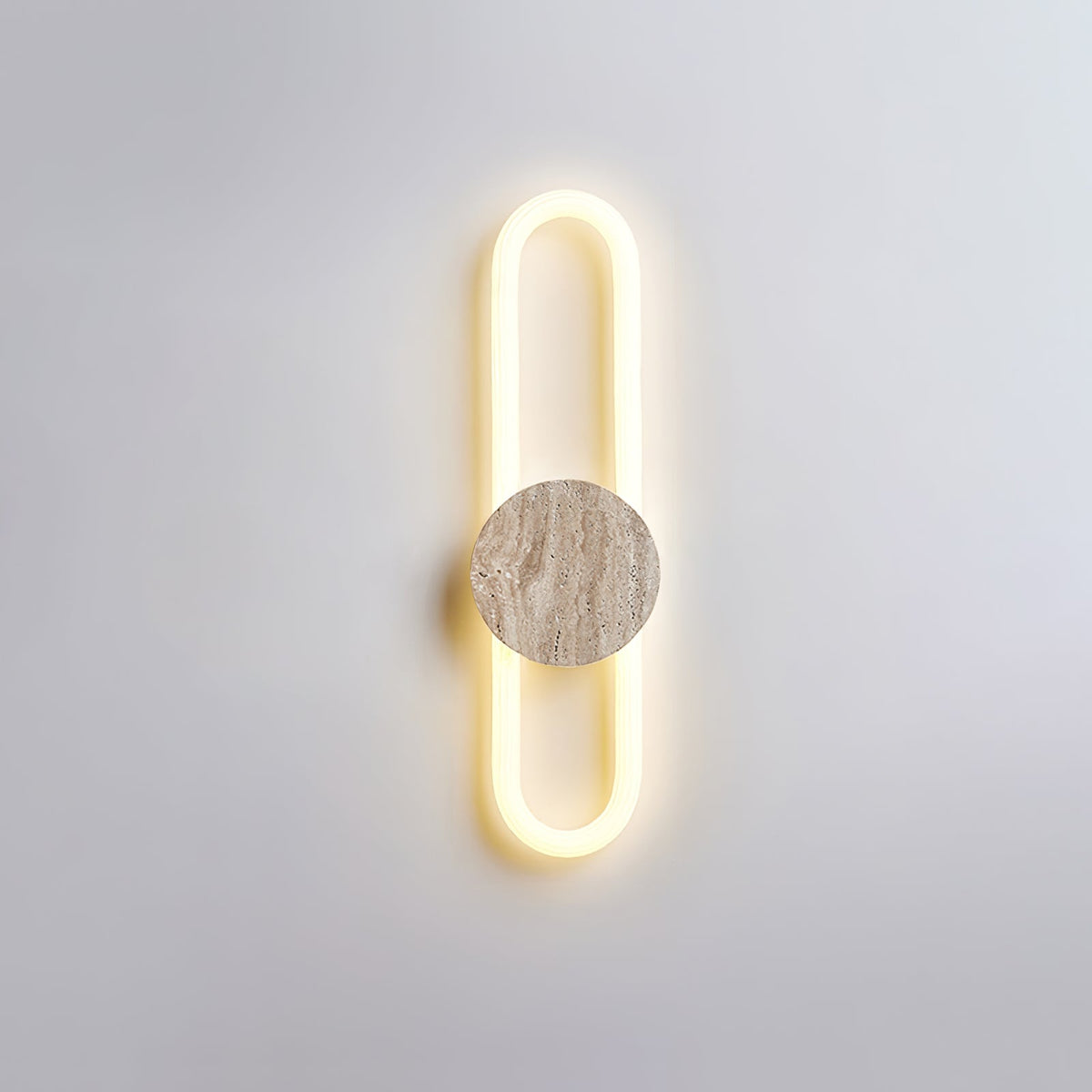 Eloen Travertine LED Wall Sconce – Modern Minimalist Stone Light