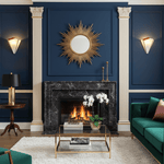Elowen Deco Wall Sconce – Art Deco Opal Glass & Metal Lighting