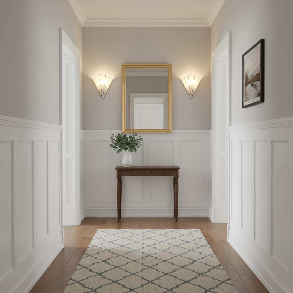 Elowen Deco Wall Sconce – Art Deco Opal Glass & Metal Lighting