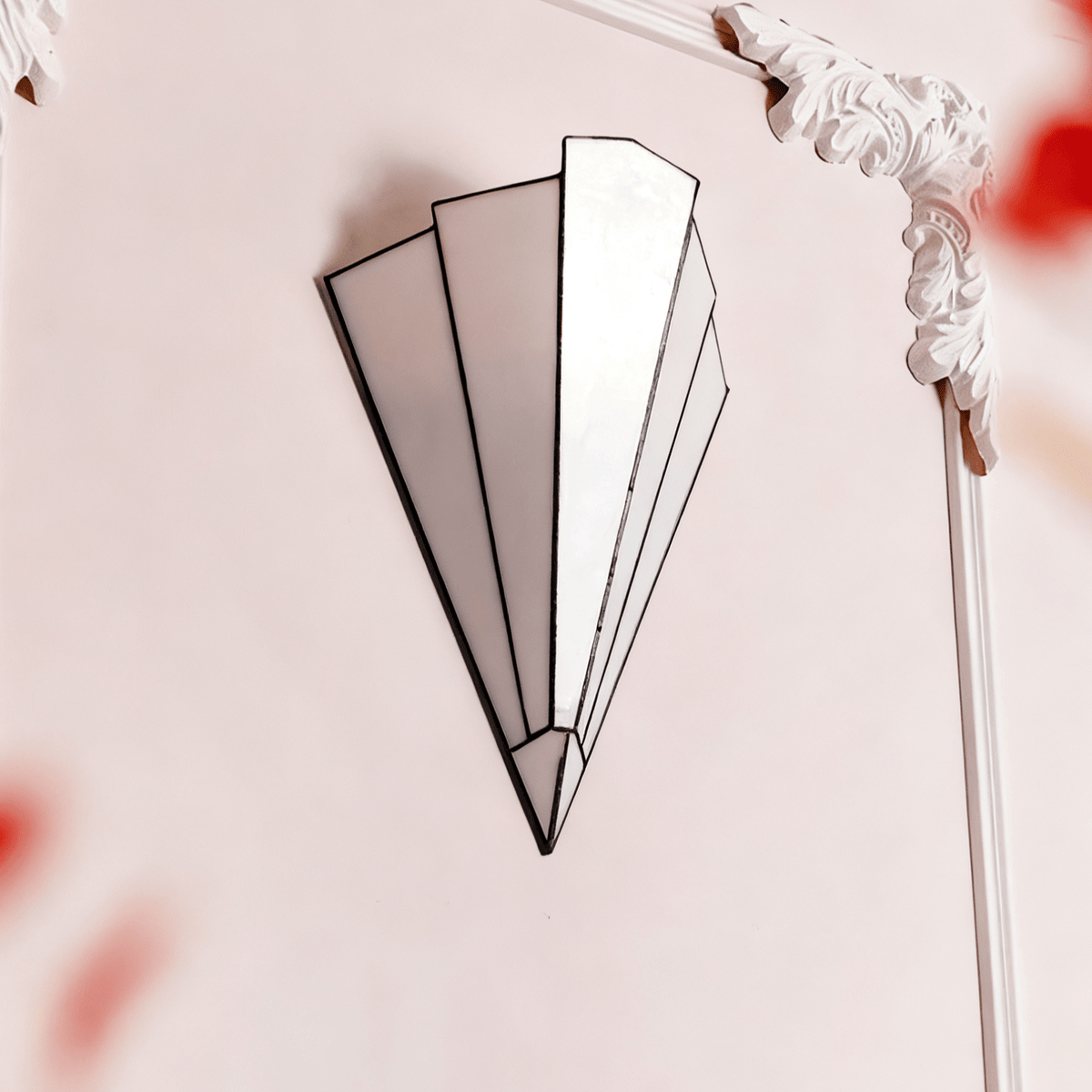 Elowen Deco Wall Sconce – Art Deco Opal Glass & Metal Lighting