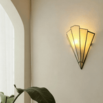 Elowen Deco Wall Sconce – Art Deco Opal Glass & Metal Lighting