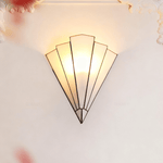 Elowen Deco Wall Sconce – Art Deco Opal Glass & Metal Lighting
