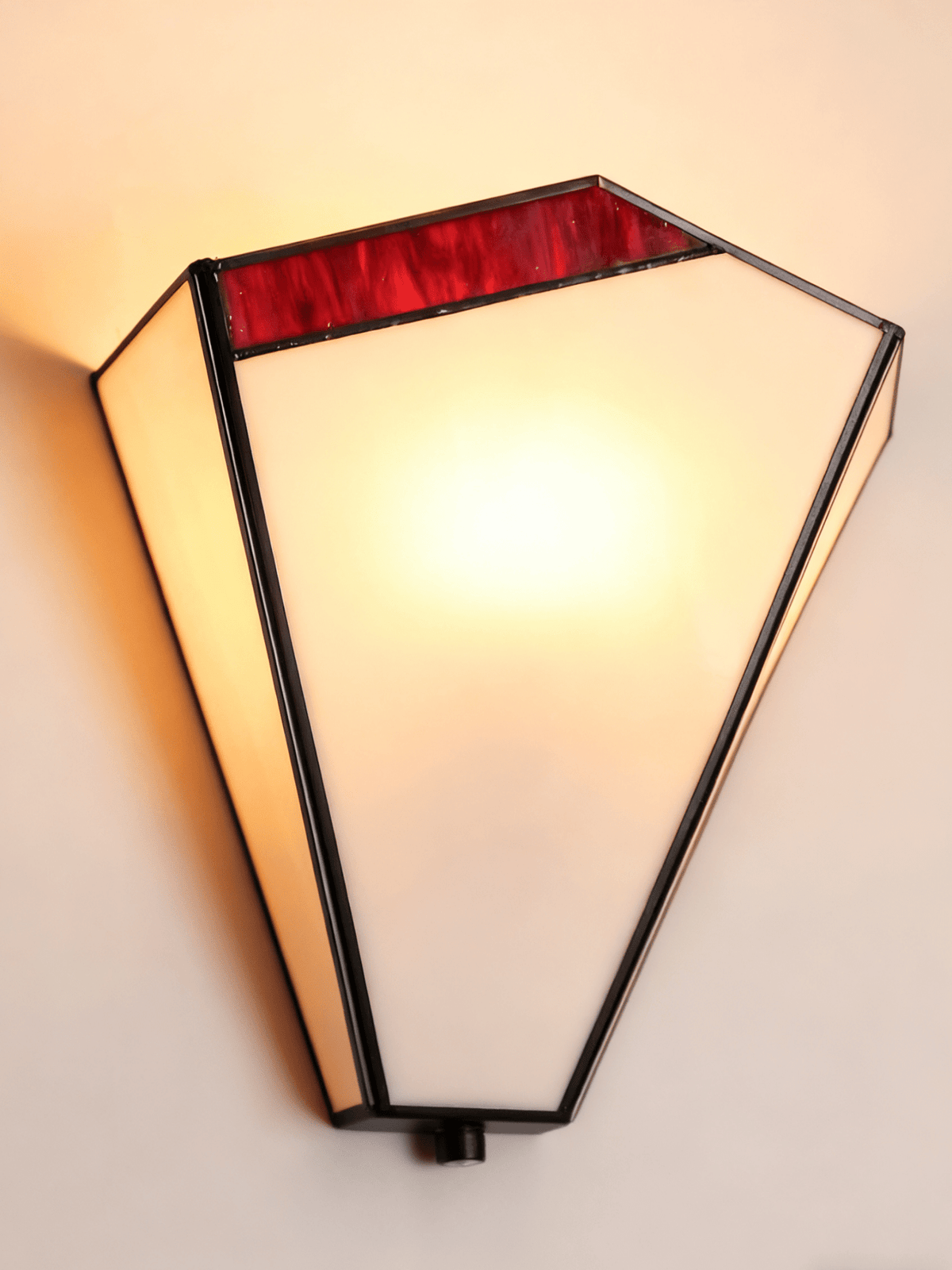 Elowen Deco Wall Sconce – Art Deco Opal Glass & Metal Lighting