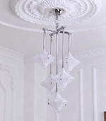 Elowen Prism Star Chandelier – Modern Glass Pendant Light for Dining & Living Rooms