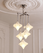 Elowen Prism Star Chandelier – Modern Glass Pendant Light for Dining & Living Rooms