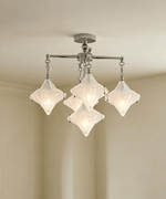Elowen Prism Star Chandelier – Modern Glass Pendant Light for Dining Room & Living Room
