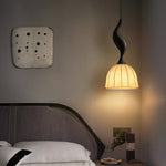 Elowen Twisted Wood Pendant Light – Sculptural Designer Ceiling Lamp