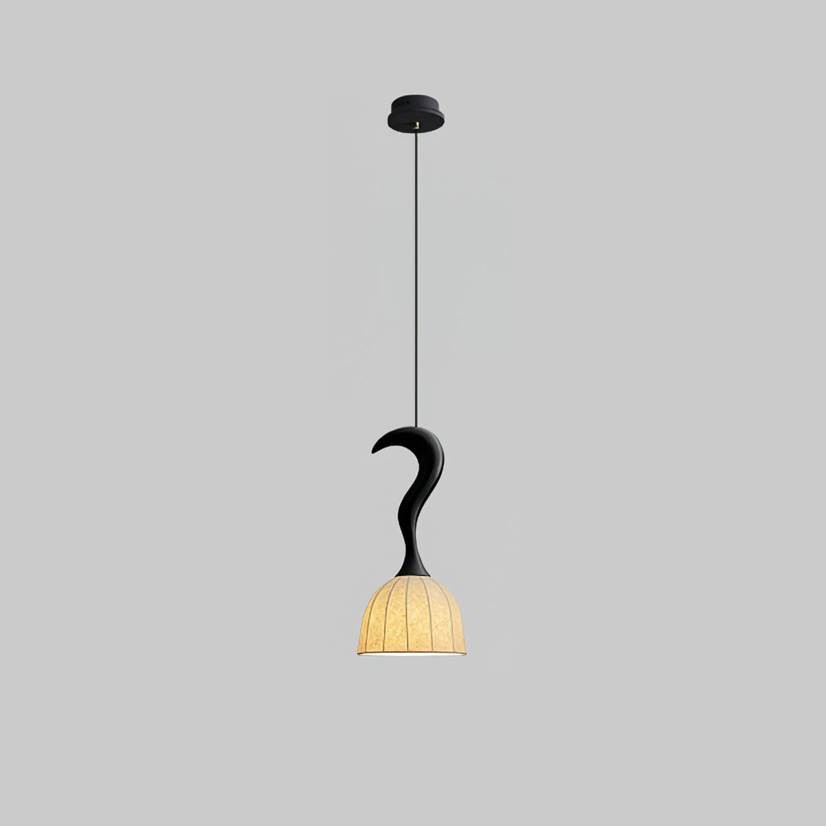 Elowen Twisted Wood Pendant Light – Sculptural Designer Ceiling Lamp