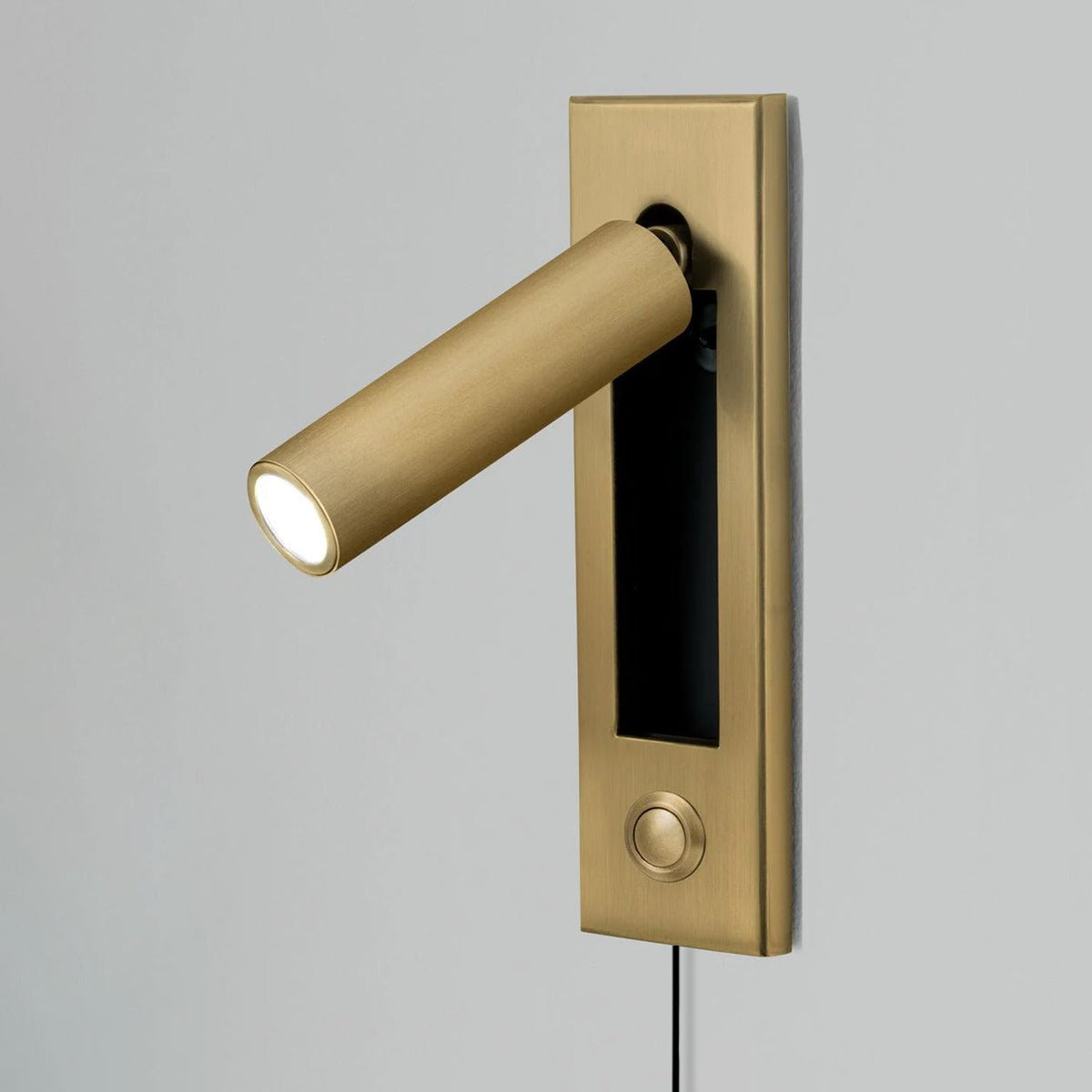 Embedded Bedside Plug In Sconce
