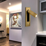 Embedded Bedside Plug In Sconce