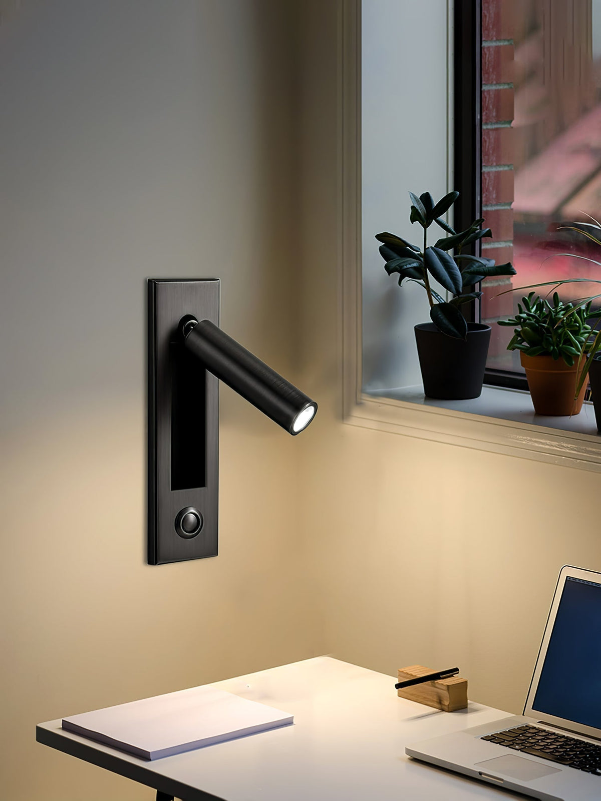 Embedded Bedside Plug In Sconce