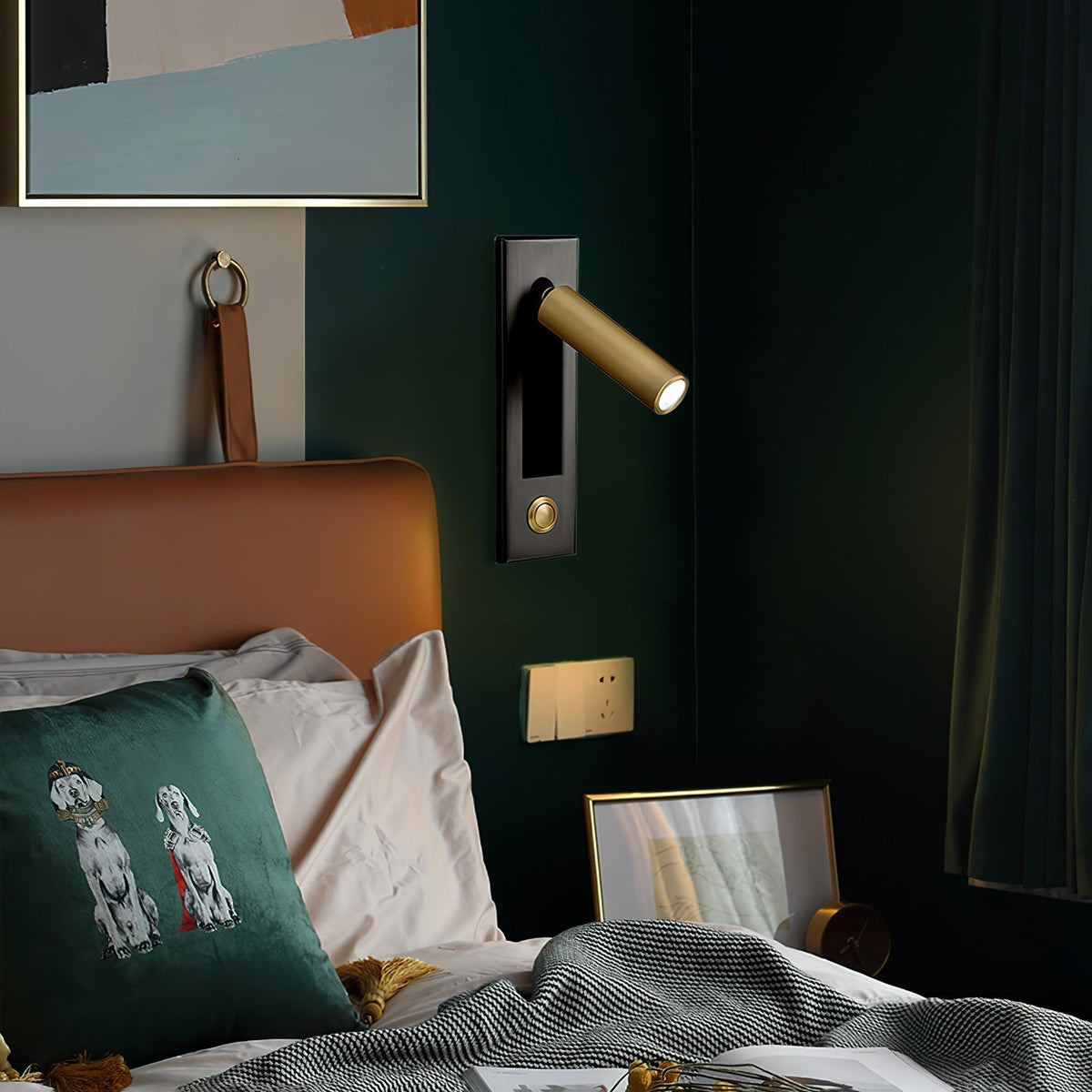 Embedded Bedside Plug In Sconce