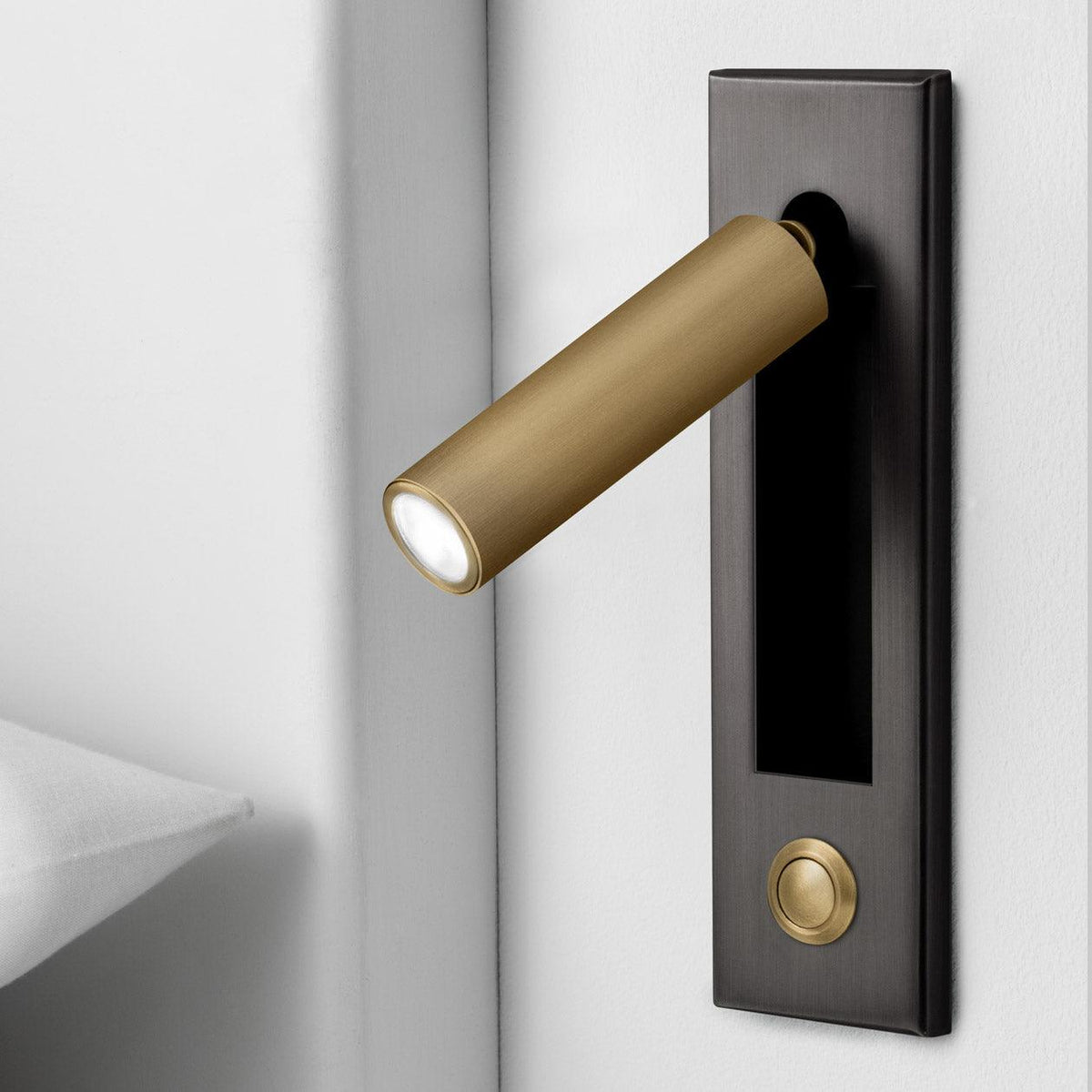 Embedded Bedside Plug In Sconce