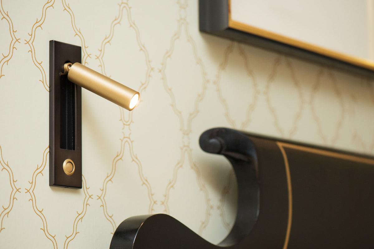 Embedded Bedside Plug In Sconce
