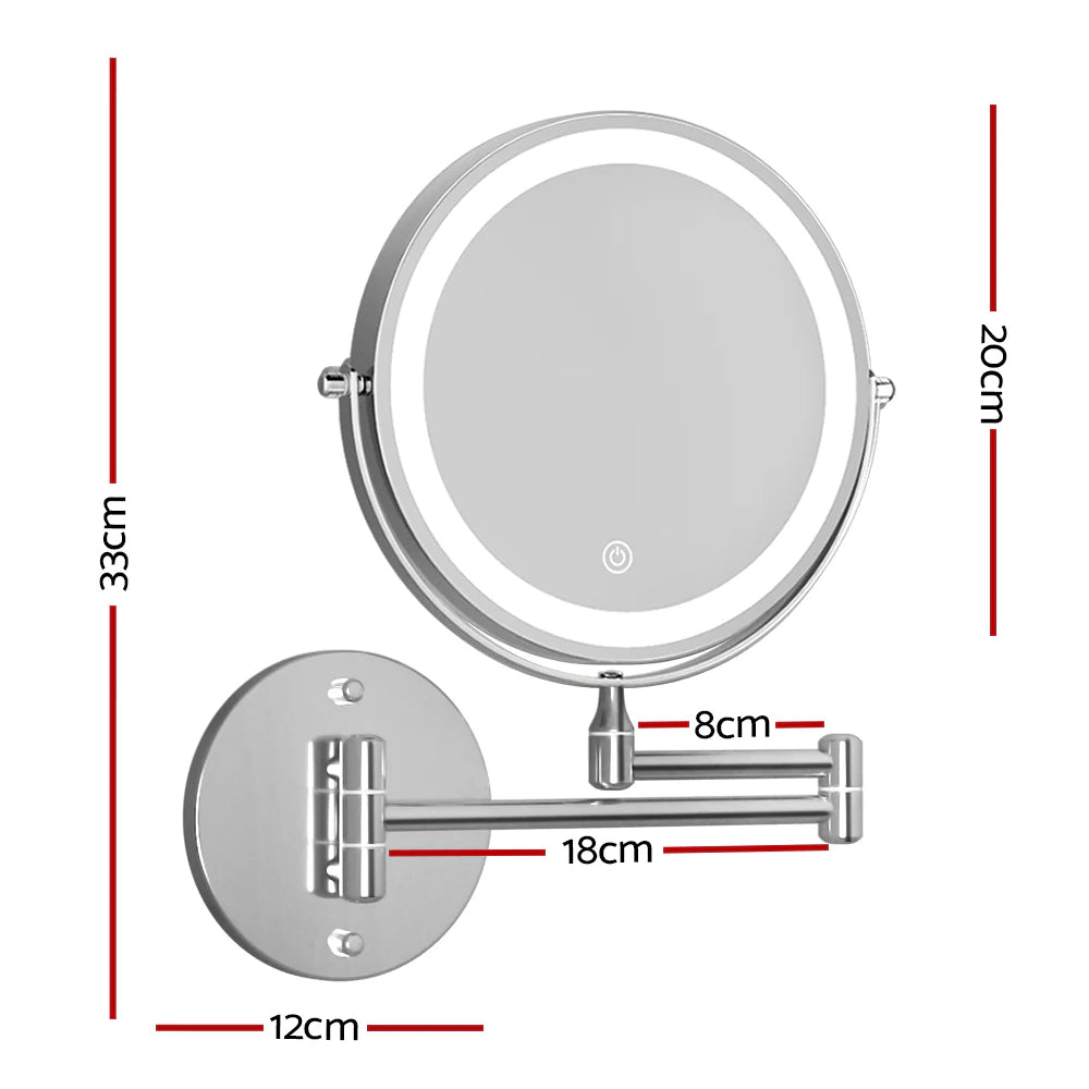 Three Tone Dimming Wall Mounted Makeup Mirror