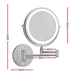 Three Tone Dimming Wall Mounted Makeup Mirror