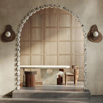 Ember Nest Wall Sconce with Alabaster Sphere and Walnut Backplate