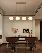 Emberlyn Bloom Chandelier – Modern Brass & Glass Pendant Light for Dining Room