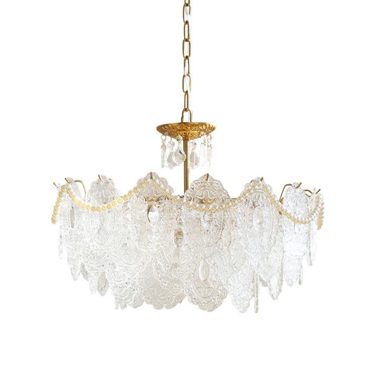 embossed-pearls-crystal-chandelier